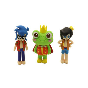 Mainan patung hewan kecil 3D PVC tokoh aksi Logo kustom figur mainan kerajinan silikon untuk hadiah promosi