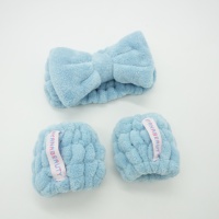 Ensemble de bandeau et de manchettes pour le lavage du visage, personnalisable