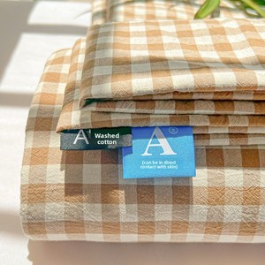 Housse de lit et taie d'oreiller unies en tricot écossais simple 100 % acrylique résistant à l'abrasion pour dortoir étudiant Simmons - Product Image 5