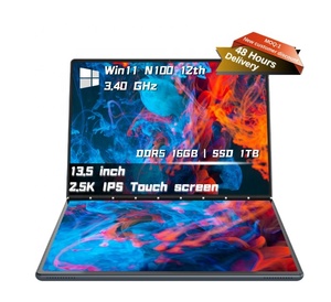 Di alta qualità <span class=keywords><strong>1TB</strong></span> <span class=keywords><strong>computer</strong></span> portatile doppio schermo da 13.5 pollici con tastiera senza fili pressione penna 2 in 1 pieghevole tablet pc - Product Image 5