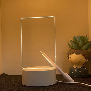 Handmade viết Board Acrylic Plug-in Power cho phòng ngủ quà tặng sáng tạo 3D DIY Led Trống ánh sáng ban đêm với bảng tin - Product Image 3