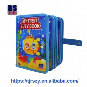 หนังสือผ้าสักหลาดแบบใหม่ ดีไซน์มอนเตสซอรี่ โลกใต้ทะเล หนังสือเงียบๆ สำหรับเด็กเล็ก หนังสือผ้าสักหลาดแบบมีกิจกรรม ฝึกทักษะพื้นฐาน - Product Image 3
