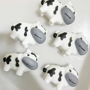 Cartoon Cow Squishy Toy Soft Squeeze Toy Stress Relief Sensory <b>Fidget</b> Toy Desktop Decoration for Kids Adults - Product Image 1