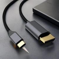 Cable USB-C a HDTV 4K60Hz, Adaptador Tipo-C Macho a HDTV Macho de 1.8m para Laptop, MacBook, Teléfono, Tablet