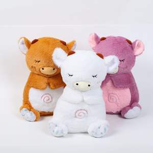 Nuevo producto Light up Music Little Otter Koala Bear Capybara Breathing Plush Toy Figure - Product Image 4