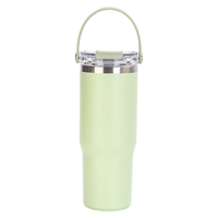 Gobelet isotherme en acier inoxydable de 20 oz/30 oz, design cylindrique pour adultes, isolation thermique de 6 à 12 heures