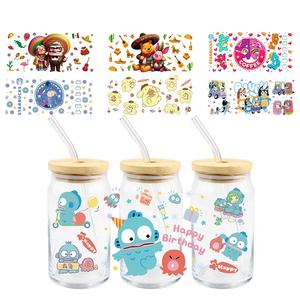 MIYA Custom Halloween Four <span class=keywords><strong>Scary</strong></span> Boy Design UV para DTF Cup Wrap Transfer Sticker 16oz 20oz 24oz 32oz 40oz Cup Decal Label - Product Image 4