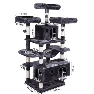 Árbol para Gatos Grande de 69 Pulgadas, Moderno, de Múltiples Niveles, Resistente, Torre para Gatos Grandes - Product Image 6