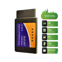 Escáner OBD2 Ultra Profesional para Camiones y Automóviles, Herramienta de Diagnóstico con APP, Lectura/Eliminación de Códigos, Freeze Frame, I/M, 1 Año de WiFi