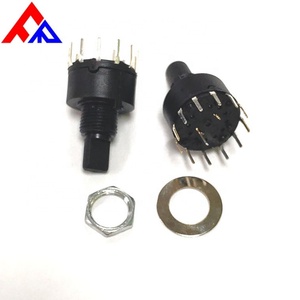 Interruptor Rotatorio de Plástico Aislado de 1/2/3/4/5/6/7/8/9/10/11/12 Posiciones, 16mm, Venta Directa de Fabricante Profesional - Product Image 5