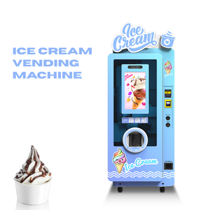 Distributeur automatique <span class=keywords><strong>de</strong></span> crème glacée à écran tactile <span class=keywords><strong>de</strong></span> 21,5 pouces, distribution rapide en 30 secondes, pompe à air, machine à crème glacée molle pour centre commercial, vente au détail - Product Image 1