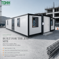 TDHH Vorgefertigtes Baustellenbüro Modulares Containerbüro Stahlrahmen Tragbarer Arbeitsplatz für Bauprojekte Ingenieurcamp