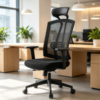Chaise de bureau ergonomique en maille pour le bureau Silla De Oficina Con Soporte Lombaire Ajustable Para Largas Horas