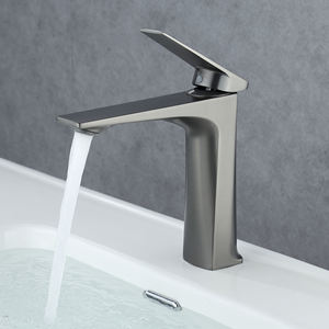 Grifos de Lavabo Modernos Tipo Económico de Venta Directa de Fábrica, <span class=keywords><strong>Grifo</strong></span> de Baño <span class=keywords><strong>con</strong></span> Válvula de Cerámica, <span class=keywords><strong>Agua</strong></span> Fría y Caliente, <span class=keywords><strong>Grifo</strong></span> de Aleación de Zinc - Product Image 4