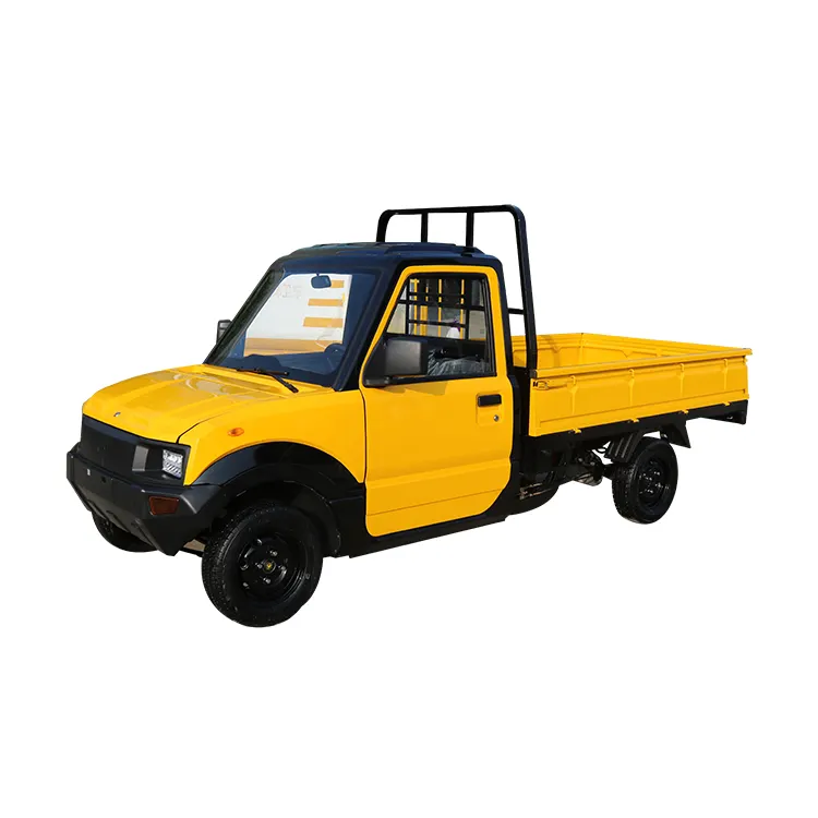 KEYU 2 Seat New Cars Pickup Strong Climbing Ability Heavy Load Mini Electric Cargo Truck For Delivery
