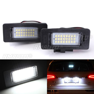 ไฟส่องป้ายทะเบียนรถยนต์แบบ LED 2X ป้องกันการเกิดข้อผิดพลาด สำหรับ Audi A4 B8 A5 Q5 S5 TT S4 A1 A6 S6 A7 S7 VW Golf MK6 Jetta Passat Touran - Product Image 3