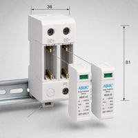 Dispositif de protection contre les surtensions AC 385V 500V SPD 2P 40kA Type 2 Parafoudre AC Protection sur rail DIN pour sortie d'onduleur solaire