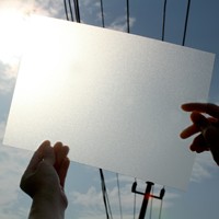 Plaque en plastique rigide translucide personnalisée en PP, PET, PVC, givrée, diffuseur de lumière, pour panneau d'abat-jour
