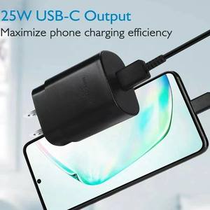 Chargeur rapide USB-C 25 W, adaptateur mural universel PD compatible QC3.0, sortie 5 V/3 A, compatible voyage, S23 S22 - Product Image 4