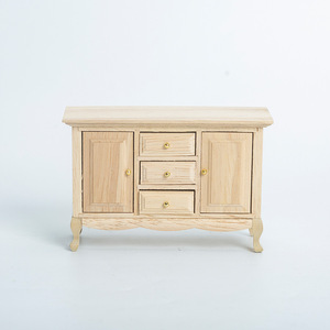 Nuevo Modelo de Mueble de Madera en Miniatura para Casa de Muñecas, Escala 1:12, Gabinete de Dos Puertas y Tres Compartimentos, Adorno de Bolsillo para Casas de Muñecas - Product Image 6