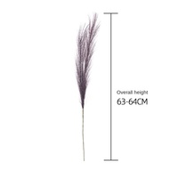 Usine En Gros Décoratif Pampas Herbe Artificielle 2-Fourchette Moelleux Pampas Fleur Faux Plumes Pour La Décoration De La Maison De Mariage