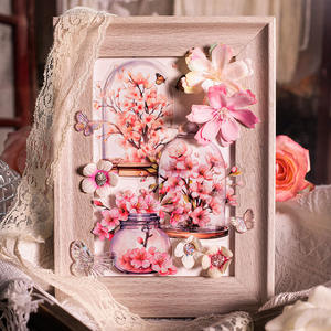 16 fogli/confezione vaso <span class=keywords><strong>acquerello</strong></span> adesivi vaso sogno serie 6 adesivi in materiale alieno selezionati - Product Image 4