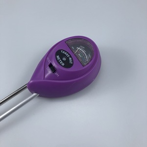 Haonan Office Supplies Store Three-Way Soil Meter Moisture Ph Light Round Purple Double Needle - Product Image 4