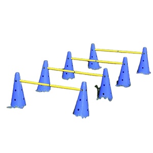 Set di coni con ostacoli-coni da allenamento <span class=keywords><strong>e</strong></span> pali di agilità-attrezzatura per l'allenamento della velocità con scala di agilità regolabile per animali domestici - Product Image 5