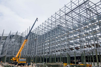 Marco de estructura de acero ligero de varios pisos industrial moderno edificio comercial prefabricado de gran altura para apartamento de oficina