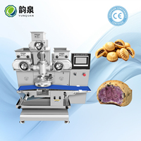Nouvelle ligne industrielle d'encrustage automatique haute capacité pour la fabrication de mochi et de biscuits fourrés