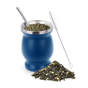 Taza de Mate Argentina de 8oz, Taza de Mate de Acero Inoxidable de Doble Pared con Aislamiento y Pajita - Product Image 3