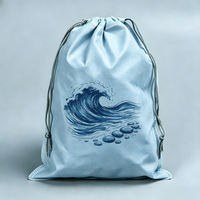 Sac de sport promotionnel personnalisé avec logo, en non-tissé, à cordon, recyclable, motif dessin animé, marque WJ, pour enfants, petit format