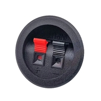 2 위치 커넥터 터미널 원형 오디오 스피커 단자 플러그 소켓 클립 직경 36.8mm