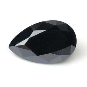 Pierre de Moissanite Synthétique de Haute Qualité Goldleaf, Coupe Poire, Noir, Jaune, Bleu, Violet, Prix par Carat pour Bagues Poire - Product Image 5