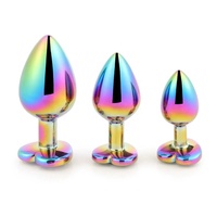 Buttplug, jouet sexuel anal pour hommes et femmes, plug anal en métal, sextoy pour l'entraînement anal, ensembles de massage de la prostate, jeu pour adultes
