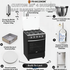 Kitchen Combustible Gas Oven Connected Upright Multifunctional Intelligent Household Outlets Range Stove 4 Burner Freestanding - Product Image 2