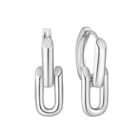 Pendientes de Aro YILUN de Plata de Ley 925 con Baño de Rodio, Hipoalergénicos, Minimalistas, para Uso Diario, Pedido al por Mayor