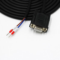 Cable de Comunicación RS485 Original, DB9 Hembra, 2 Núcleos, Terminales de Cableado Chapados en Oro, Puerto Serie COM, Conectores D-Sub de 9 Pines