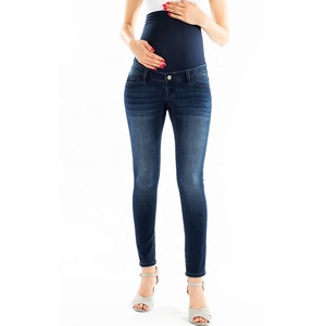 <span class=keywords><strong>Jean</strong></span> de maternité taille ajustable pour femmes, pantalon de <span class=keywords><strong>grossesse</strong></span>, Denim, bleu, - Product Image 4