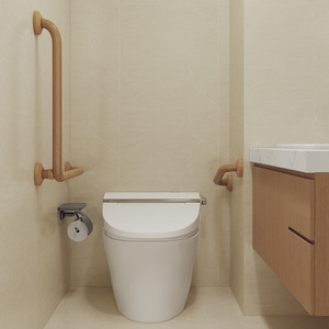 Bathroom <b>Grab</b> <b>Bar</b> Aluminum Alloy 200kg Load Capacity Safety Rail For Elderly And Disabled Toilet Assistance - Product Image 3
