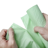 Op maat gemaakte, groothandel, milieuvriendelijke, 100% biologisch afbreekbare, composteerbare vuilniszakkenrol met aangepast patroon