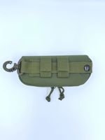 Pochette de rangement tactique pour lunettes, étui à lunettes de soleil MOLLE avec mousqueton pour le camping en plein air, la randonnée, sac de protection pour lunettes