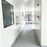 Matériaux pour murs et plafonds, panneau sandwich en verre creux et en magnésium, panneau sandwich ignifuge pour clinique médicale, clinique dentaire, salle blanche