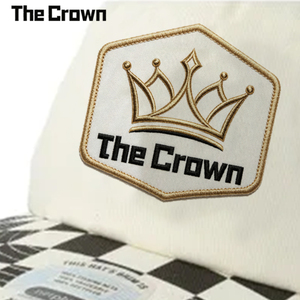 Casquette Snapback Structurée à 5 Panneaux avec Logo Personnalisé, Visière à Carreaux, Patch Tissé Bicolore – Vente en Gros Fabricant - Product Image 3