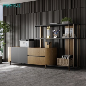 Modern Modular Wooden Bookshelf Combination <b>File</b> Storage Cabinet for Home Office Hospital Office & School/Workshop Furniture - Product Image 2