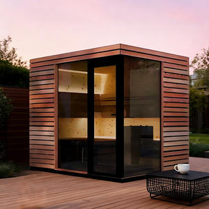Può ospitare 1-8 persone in vari stili e può essere personalizzato in legno all'aperto Sauna camera riscaldamento a infrarossi Sauna - Product Image 1
