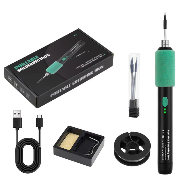 Portable 5V15W USB Wireless Soldering Iron Mini Home Repair Tool with Hot Code Plastic Decal for Mobile Phone Repair