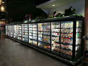 <span class=keywords><strong>Prix</strong></span> compétitifs Vitrine de réfrigérateur à porte en verre Multidecks pour supermarché avec portes en verre - Product Image 5