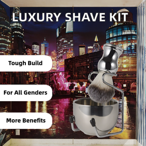 Ensemble de blaireaux de <span class=keywords><strong>rasage</strong></span> de luxe pour hommes bol de <span class=keywords><strong>savon</strong></span> personnalisé et support métallique de sécurité kits de <span class=keywords><strong>rasage</strong></span> de cheveux de <span class=keywords><strong>blaireau</strong></span> en nylon - Product Image 2