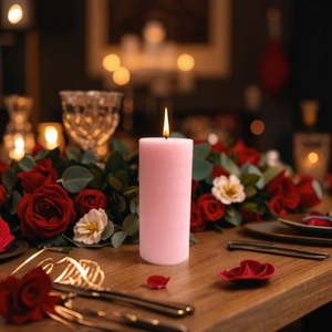 Velas de Pilar decorativas elegantes rústicas Velas grandes de color <span class=keywords><strong>verde</strong></span> oliva - Product Image 6